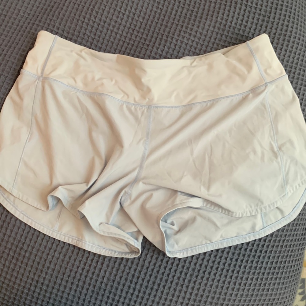 Light blue lululemon shorts